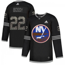 Men's Adidas New York Islanders #22 Mike Bossy Black Authentic Classic Stitched NHL Jersey