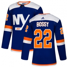 Men's Adidas New York Islanders #22 Mike Bossy Premier Blue Alternate NHL Jersey