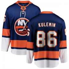 Men's New York Islanders #86 Nikolay Kulemin Fanatics Branded Royal Blue Home Breakaway NHL Jersey