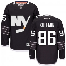 Men's Reebok New York Islanders #86 Nikolay Kulemin Premier Black Third NHL Jersey