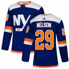 Youth Adidas New York Islanders #29 Brock Nelson Premier Blue Alternate NHL Jersey