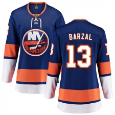 Women's New York Islanders #13 Mathew Barzal Fanatics Branded Royal Blue Home Breakaway NHL Jersey
