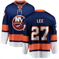 Youth New York Islanders #27 Anders Lee Fanatics Branded Royal Blue Home Breakaway NHL Jersey