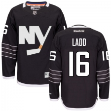 Men's Reebok New York Islanders #16 Andrew Ladd Authentic Black Third NHL Jersey