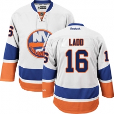 Youth Reebok New York Islanders #16 Andrew Ladd Authentic White Away NHL Jersey