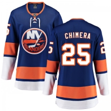 Women's New York Islanders #25 Jason Chimera Fanatics Branded Royal Blue Home Breakaway NHL Jersey