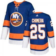 Youth Adidas New York Islanders #25 Jason Chimera Authentic Royal Blue Home NHL Jersey