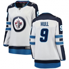 Women's Winnipeg Jets #9 Bobby Hull Fanatics Branded White Away Breakaway NHL Jersey