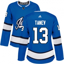 Women's Adidas Winnipeg Jets #13 Brandon Tanev Authentic Blue Alternate NHL Jersey