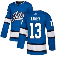Youth Adidas Winnipeg Jets #13 Brandon Tanev Authentic Blue Alternate NHL Jersey