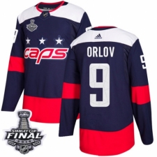 Youth Adidas Washington Capitals #9 Dmitry Orlov Authentic Navy Blue 2018 Stadium Series 2018 Stanley Cup Final NHL Jersey