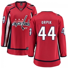 Women's Washington Capitals #44 Brooks Orpik Fanatics Branded Red Home Breakaway NHL Jersey
