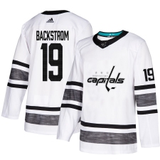 Men's Adidas Washington Capitals #19 Nicklas Backstrom White 2019 All-Star Game Parley Authentic Stitched NHL Jersey