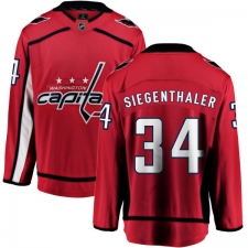 Youth Washington Capitals #34 Jonas Siegenthaler Fanatics Branded Red Home Breakaway NHL Jersey