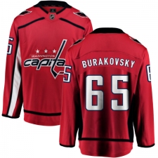 Men's Washington Capitals #65 Andre Burakovsky Fanatics Branded Red Home Breakaway NHL Jersey