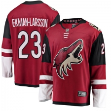 Men's Arizona Coyotes #23 Oliver Ekman-Larsson Fanatics Branded Burgundy Red Home Breakaway NHL Jersey