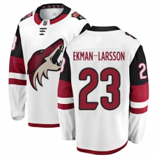 Men's Arizona Coyotes #23 Oliver Ekman-Larsson Fanatics Branded White Away Breakaway NHL Jersey