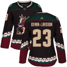 Women's Adidas Arizona Coyotes #23 Oliver Ekman-Larsson Premier Black Alternate NHL Jersey
