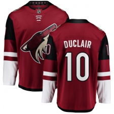 Youth Arizona Coyotes #10 Anthony Duclair Fanatics Branded Burgundy Red Home Breakaway NHL Jersey