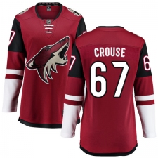 Women's Arizona Coyotes #67 Lawson Crouse Fanatics Branded Burgundy Red Home Breakaway NHL Jersey