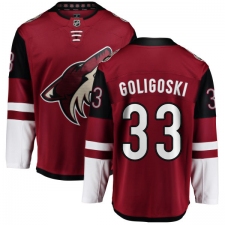 Men's Arizona Coyotes #33 Alex Goligoski Fanatics Branded Burgundy Red Home Breakaway NHL Jersey