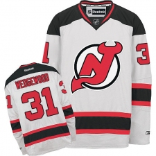Youth Reebok New Jersey Devils #31 Scott Wedgewood Authentic White Away NHL Jersey