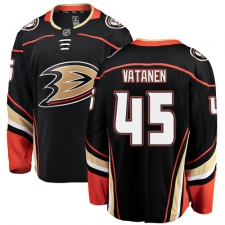 Youth Anaheim Ducks #45 Sami Vatanen Fanatics Branded Black Home Breakaway NHL Jersey