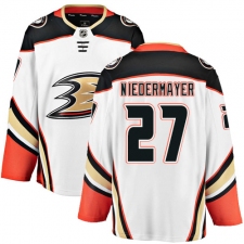 Men's Anaheim Ducks #27 Scott Niedermayer Fanatics Branded White Away Breakaway NHL Jersey
