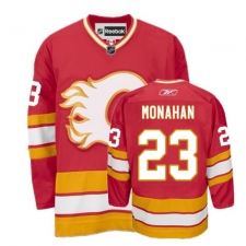 Youth Reebok Calgary Flames #23 Sean Monahan Premier Red Third NHL Jersey