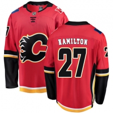 Men's Calgary Flames #27 Dougie Hamilton Fanatics Branded Red Home Breakaway NHL Jersey
