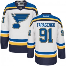 Men's Reebok St. Louis Blues #91 Vladimir Tarasenko Authentic White Away NHL Jersey