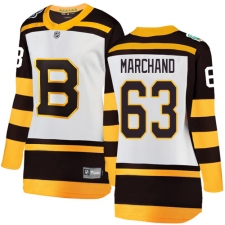 Women's Boston Bruins #63 Brad Marchand White 2019 Winter Classic Fanatics Branded Breakaway NHL Jersey