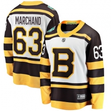 Youth Boston Bruins #63 Brad Marchand White 2019 Winter Classic Fanatics Branded Breakaway NHL Jersey