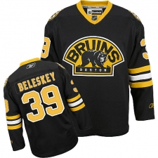 Men's Reebok Boston Bruins #39 Matt Beleskey Authentic Black Third NHL Jersey