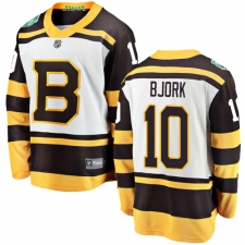 Men's Boston Bruins #10 Anders Bjork White 2019 Winter Classic Fanatics Branded Breakaway NHL Jersey