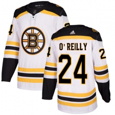 Men's Adidas Boston Bruins #24 Terry O'Reilly Authentic White Away NHL Jersey