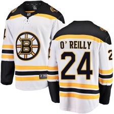 Men's Boston Bruins #24 Terry O'Reilly Authentic White Away Fanatics Branded Breakaway NHL Jersey