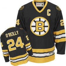 Men's CCM Boston Bruins #24 Terry O'Reilly Premier Black Throwback NHL Jersey