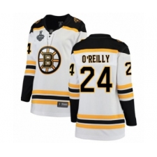 Women's Boston Bruins #24 Terry O'Reilly Authentic White Away Fanatics Branded Breakaway 2019 Stanley Cup Final Bound Hockey Jersey