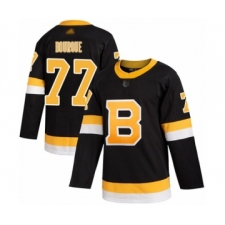 Men's Boston Bruins #77 Ray Bourque Authentic Black Alternate Hockey Jersey