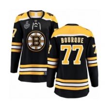 Women's Boston Bruins #77 Ray Bourque Authentic Black Home Fanatics Branded Breakaway 2019 Stanley Cup Final Bound Hockey Jersey