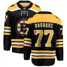 Youth Boston Bruins #77 Ray Bourque Authentic Black Home Fanatics Branded Breakaway NHL Jersey