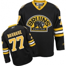 Youth Reebok Boston Bruins #77 Ray Bourque Premier Black Third NHL Jersey