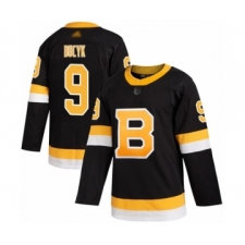 Men's Boston Bruins #9 Johnny Bucyk Authentic Black Alternate Hockey Jersey