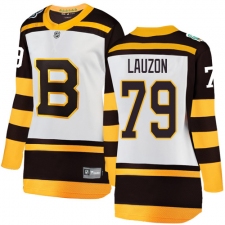 Women's Boston Bruins #79 Jeremy Lauzon White 2019 Winter Classic Fanatics Branded Breakaway NHL Jersey