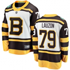 Youth Boston Bruins #79 Jeremy Lauzon White 2019 Winter Classic Fanatics Branded Breakaway NHL Jersey