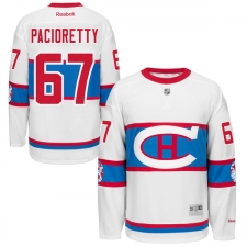 Men's Reebok Montreal Canadiens #67 Max Pacioretty Premier White 2016 Winter Classic NHL Jersey