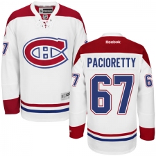 Women's Reebok Montreal Canadiens #67 Max Pacioretty Authentic White Away NHL Jersey