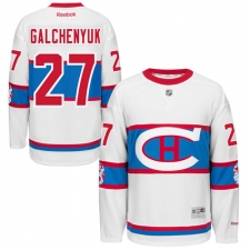 Women's Reebok Montreal Canadiens #27 Alex Galchenyuk Premier White 2016 Winter Classic NHL Jersey