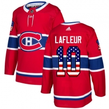 Men's Adidas Montreal Canadiens #10 Guy Lafleur Authentic Red USA Flag Fashion NHL Jersey
